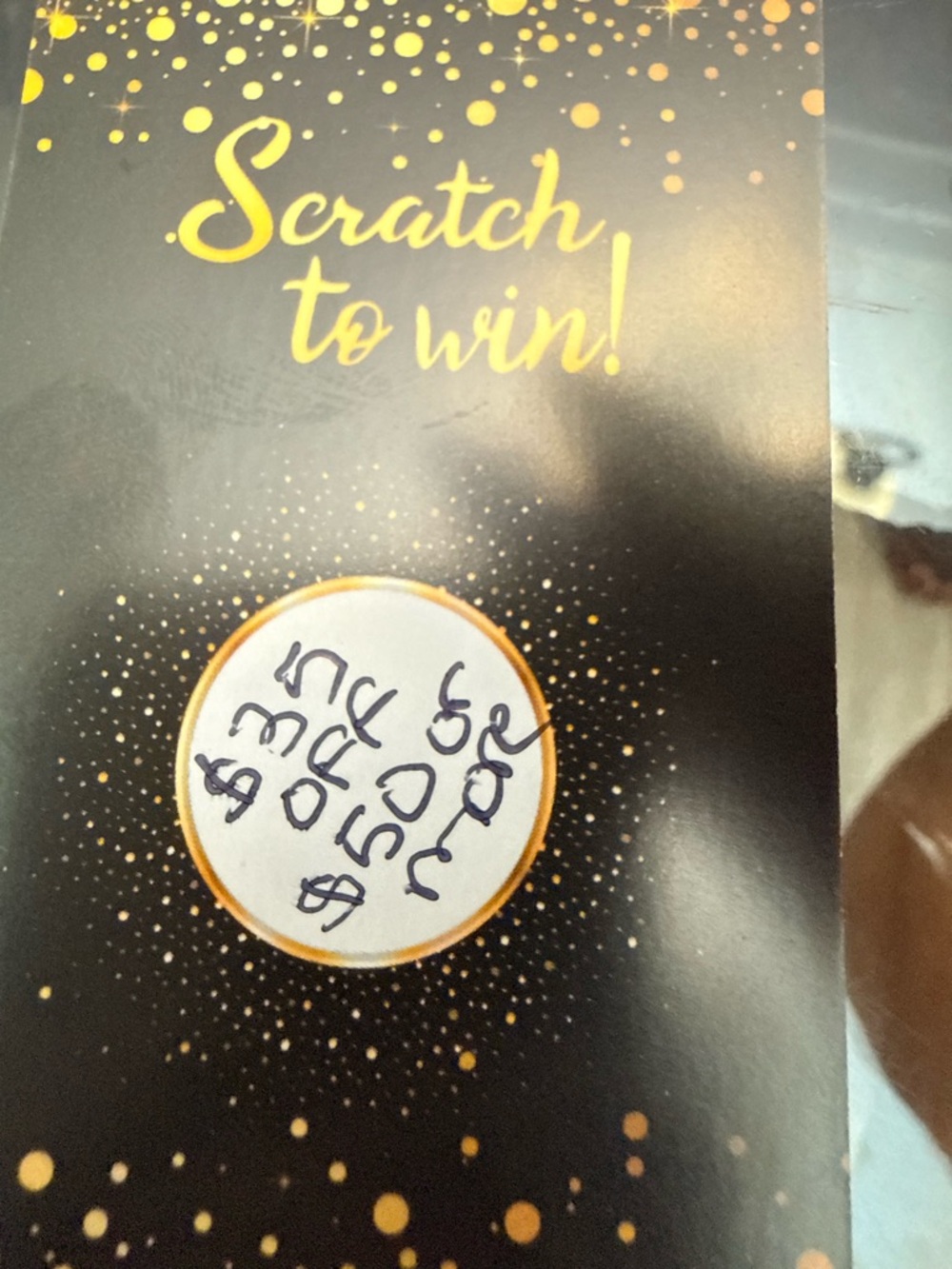 Scratch to Win Gold & Black Scratch-Off Cards - Picture 3 of 4
